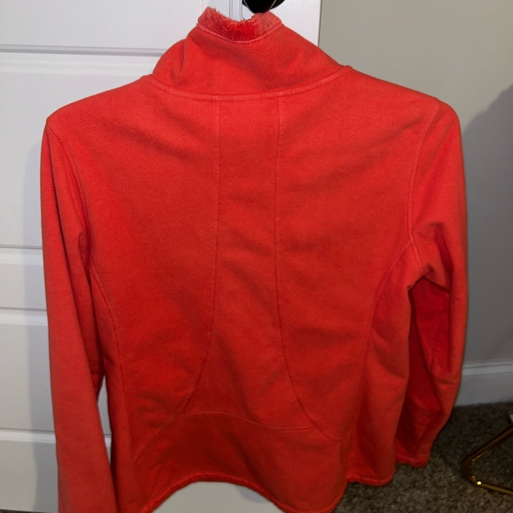 Orange And Magenta Fleece Lined North Face Jacket - image 6